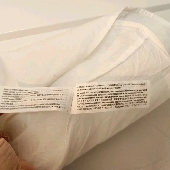 Abercrombie & Fitch White Puff Sleeve Tie  Babydoll Dress S Cottagecore Fairy - Picture 9 of 10